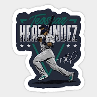 Teoscar Hernandez Seattle Triangle Name Sticker